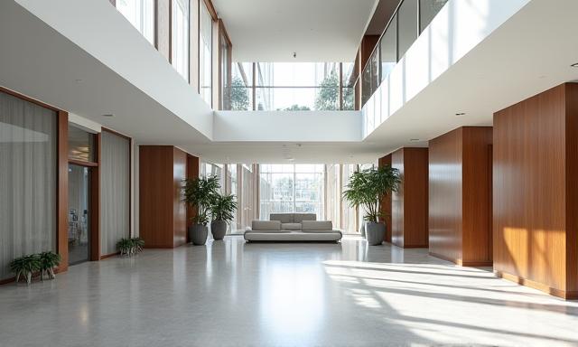 Stunning architectural photography of a modern building interior